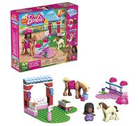 MEGA Construx Barbie - Salto del caballo, establo con muñeca, caballos, bloques de construcción y accesorios de juguete (Mattel HDJ84)