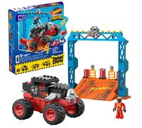 Mega Construx Hkf87 Hot Wheels Monster Trucks Pista Bone Shaker - Set de Construcción con Coche y Accesorios para +5 años