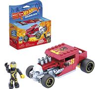 Mega Construx Hot Wheels Bone Shaker Coche de juguete de bloques de construcción, incluye figura, para niños +5 años (Mattel GVM29)