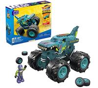 MEGA Construx Hot Wheels Monster Trucks Wrex Coche de Bloques de construcción con Figura de Juguete (Mattel HDJ95)