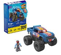 Mega Construx Hot Wheels Monster Trucks Race Ace Smash & Crash Coche de Juguete de Bloques de construcción, Juguete +5 años (Mattel HMM49)