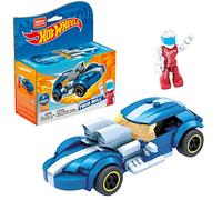 Mega Construx Hot Wheels Twinmill Coche de Juguete de Bloques de construcción, Incluye Figura, para niños +5 años (Mattel GVM31)