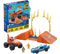 Mega Construx Monster Trucks Pista Tiger Shark Hkf88 - Set de Construcción de Bloques con Coches y Accesorios, Multilingüe (ES, EN, FR, DE, IT, PT) para +5 Años