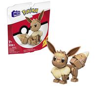 MEGA Construx Pokémon Construye y muestra Eeve Figura de +200 bloques de construcción de juguete para niños +6 años (Mattel HDL84)