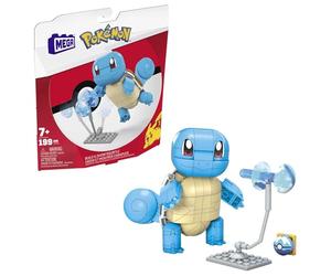 MEGA Construx Pokémon Construye y muestra Squirtle Figura de 180 bloques de construcción de juguete para niños y niñas +7 años (Mattel GYH00)