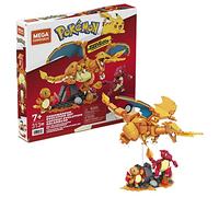 Mega Construx Pokémon Evolución de Charmander 3 Figuras de Bloques de construcción, Juguete para niños +7 años (Mattel HFG06)