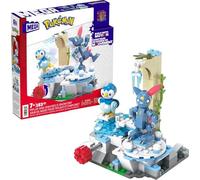 Mega Construx Pokemon Piplup y Sneasel se relajan, 171 Bloques y Juego de construcción con Movimiento, Juguete +7 años (Mattel HKT20)