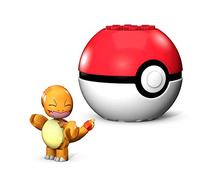 Mega Construx Pokémon Pokebola Charmander (Mattel GFC88), Desde 6 años, 16 piezas