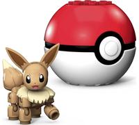 Mega Construx Pokémon Pokebola Eevee, Figura de Juguete de construcción (Mattel GKY74)