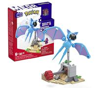 Mega Construx Pokémon Vuelo en el Desierto de Zubat Constructor de Aventuras Set pequeño de Bloques de construcción con Personaje, 61 Piezas, Juguete +6 años (Mattel HKT19)