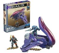 MEGA Halo Banshee rebelde Nave espacial de bloques de construcción con figuras, 205 piezas, inspirado en la serie de televisión, juguete +13 años (Mattel HNC56)