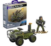 MEGA Halo - Juego de juguetes de construcción, FLEETCOM Mongoose ATV vehículo con 79 piezas, 2 micro figuras de acción y accesorios articulables, HNC55