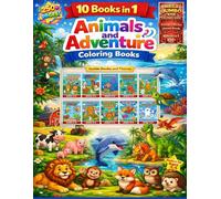 Mega jumbo book Animals and Nature Coloring Book for Kids Ages 3-6 - Premium: Toddler Coloring Book with Farm Animals, Dinosaurs, Ocean Creatures, ... Boys & Girls | Big Activity Book Ages 3 4 5 6