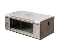 Mega-M Armario Rack 4U Gris - Gabinete Servidor Resistente para Redes, CCTV, Sistemas de Alarma y Equipos Teleinformáticos