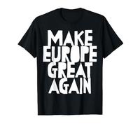 Mega - Make Europe Great Again Camiseta gráfica económica, Hombre, Negro, S
