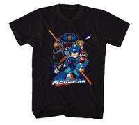 Mega Man - Collage Naranja Beam - Manga Corta - Adulto - Camiseta