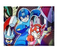 Mega Man Collection The End of Dr. Wily? Billetera/Cartera Bi-Fold ID & Portatarjetas, Azul