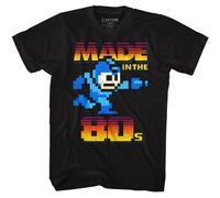 Mega Man - Made IN The 80s - Manga Corta - Adulto - Camiseta