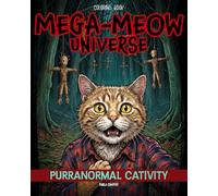 Mega-Meow Universe Purranormal Cativity: Cat Coloring Book for Adults and Teens Featuring Creepy, Dark, Haunting & Scary Scenarios Reimagined with Cats (Detailed Coloring)