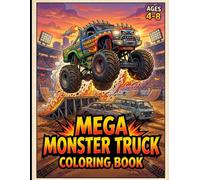 Mega Monster Truck Coloring Book