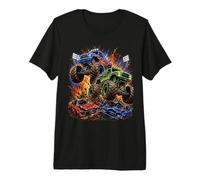Mega Monster Trucks Car Crush Mayhem Arena Camiseta Premium