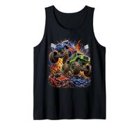 Mega Monster Trucks Car Crush Mayhem Arena Camiseta sin Mangas