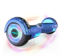 MEGA MOTION Hoverboard, Overboard 6,5 pulgadas con altavoz Bluetooth, con Luces LED, Regalo para Niños y Adolescentes
