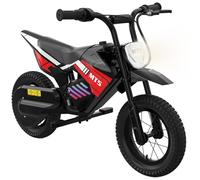 MEGA MOTION PRO Moto Eléctrica para Niños 150W, 2 Velocidades 8/16 km/h, Batería 5,2Ah, Autonomía hasta 10 km, Neumáticos Inflables 12 Pulgadas, Luces LED, Freno de Tambor, hasta 40 kg