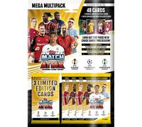 Mega Multipack Topps Match Attax 24/25: incluye 48 cartas Match Attax, 3 LE aleatorias y una LE Generation Now