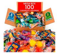 Mega Pack 100 Chuches, Golosinas y Caramelos para Relleno de Piñata, Bolsas de Cumpleaños, Fiestas, Halloween, Navidad - Surtido Envuelto Individualmente Sin Gluten y Sin Lactosa