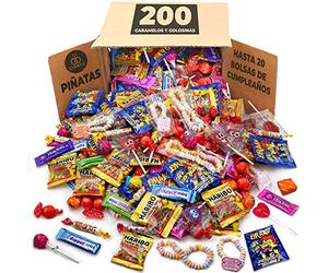 Mega Pack 200 Chuches, Caramelos y Golosinas Cia&Co · Para Cumpleaños, Piñatas, Fiestas Infantiles, Navidad, Halloween · Hasta 20 Bolsas de Cumpleaños · Surtido Envuelto Individualmente (MEGA BOX)