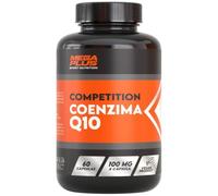MEGA PLUS Competition Coenzima Q10 100 mg 60 Cápsulas | Ubiquinona Pura Fermentada Naturalmente - Suplemento Antioxidante y Metabolismo Energético