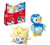 MEGA Pokémon Action Figure Building Toys Set, Poké Ball 2-Pack, Togepi and Piplu