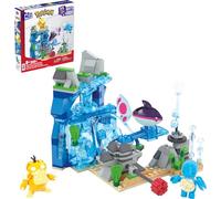 MEGA Pokémon Aventura Acuática, Set de bloques de construcción con 3 figuras de personajes (Squirtle, Psyduck y Finneon), 319 piezas, juguete regalo para niños y niñas +8 años, HXF79