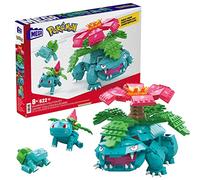 Mega Pokemon Bulbasaur Evolution Set, con 622 Ladrillos y Piezas Compatibles e Ivysaur y Venusaur, Juego de Regalo de Juguete para Niños de 8 Años en Adelante