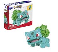 Mega Pokémon Bulbasaur Gigante Figura de acción construible y articulada, Juguete de construcción para niños y niñas con 355piezas y 17,8cm, Regalo para niños y niñas de 7 años, HNT96