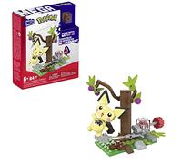 Mega Pokémon Búsqueda en el Bosque de Pichu, Juego de construcción 84 Piezas con 1 Figura de acción de Personaje construible y articulada con Movimiento, HPB59