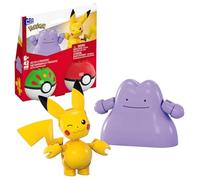 MEGA Pokémon Conjunto de construcción con figura de acción, pack de dos Poké Ball, Pikachu y Ditto, 42piezas, para niños y niñas, JCT43