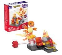Mega Pokémon Giro Tipo Fuego de Charmandar, 81 Bloques de construcción con Movimiento, Juguete +6 años (Mattel HTH86)
