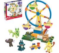 MEGA Pokémon La Construcción de la de 393 piezas con Figuras Articuladas Poussacha, Goinfrex, y Axoloto de Paldea, HXF80