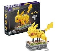 MEGA Pokémon Pikachu en Movimiento, Figura de 1095 Bloques de construcción Edad Recomendada + 12 años. para Fans y Adultos. (Mattel HGC23)