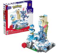 Mega Construx Pokemon Piplup y Sneasel se relajan, 171 Bloques y Juego de construcción con Movimiento, Juguete +7 años (Mattel HKT20)