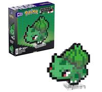 MEGA Pokémon Pixel Art Bulbasaur 374 Bloques de construcción, Estilo Retro pixelado, decoración para coleccionistas, Juguete +13 años (HTH75)
