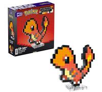 Mega Pokémon Pixel Art Charmander 349 Bloques de construcción, Estilo Retro pixelado, decoración para coleccionistas, Juguete +13 años (HTH76)