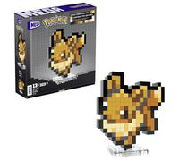 MEGA Pokémon Pixel Art Eevee Bloques de construcción, estilo retro basado en el videojuego de los 90, 323 piezas, juguete para coleccionistas +13 años (HTH78)