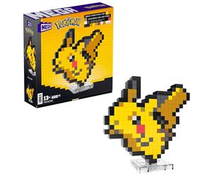 Mega Pokémon Pixel Art Pikachu 400 Bloques de construcción, Estilo Retro pixelado, decoración para coleccionistas, Juguete +13 años (HTH74)