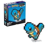 Mega Pokémon Pixel Art Squirtle 367 Bloques de construcción, Estilo Retro pixelado, decoración para coleccionistas, Juguete +13 años (Mattel HTH77)