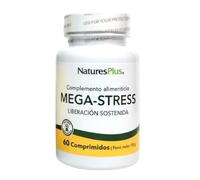 Mega Stress 60 Comprimidos | Nature’s Plus | Fórmula Antiestrés con Vitaminas del Grupo B, Magnesio y Vitamina C | Energía y Equilibrio Nervioso