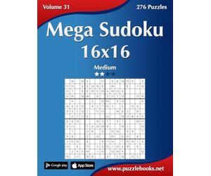 Mega Sudoku 16x16 - Medium - Volume 31 - 276 Puzzles
