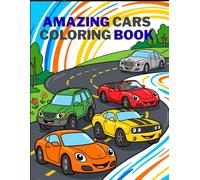 Mega Supercars Coloring Book for Children Aged in 3-10: 50 Fun and Easy Illustrations of Luxury Sports Cars, Muscle Cars, SUVs & Exotic Vehicles for Boys and Girls Ages 3-10